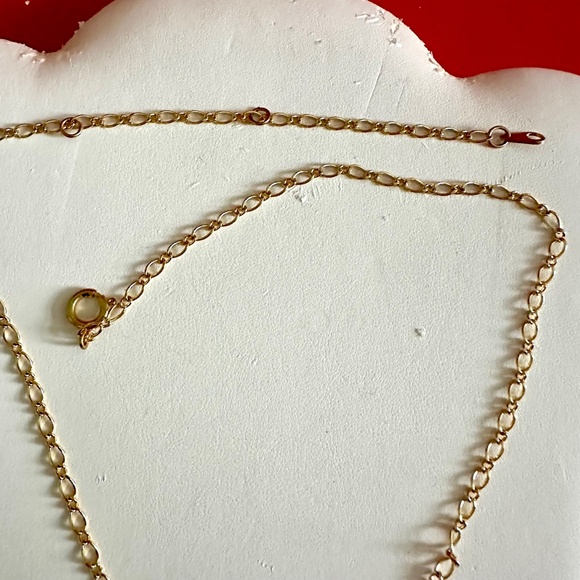 Colourful Rhinestone Pendant with chain and matching earrings - Picture 8 of 8